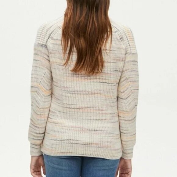 Michael Stars Rainbow Comb Autumn Pullover Spacedye Sweater Size 3X NWT - Picture 2 of 9